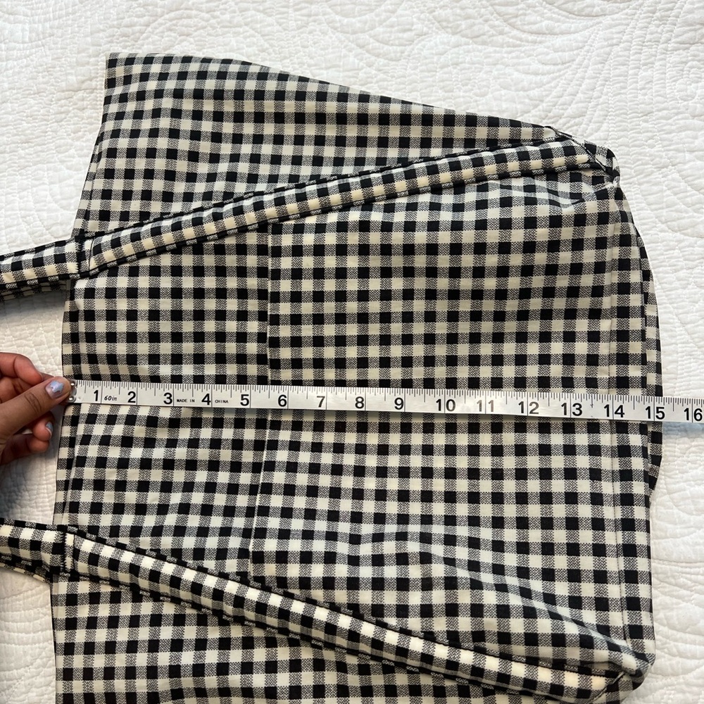 Black & White Gingham Tote Bag - Picture 8 of 11